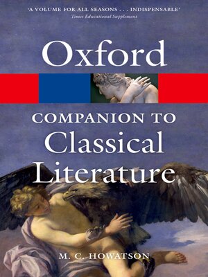 cover image of The Oxford Companion to Classical Literature